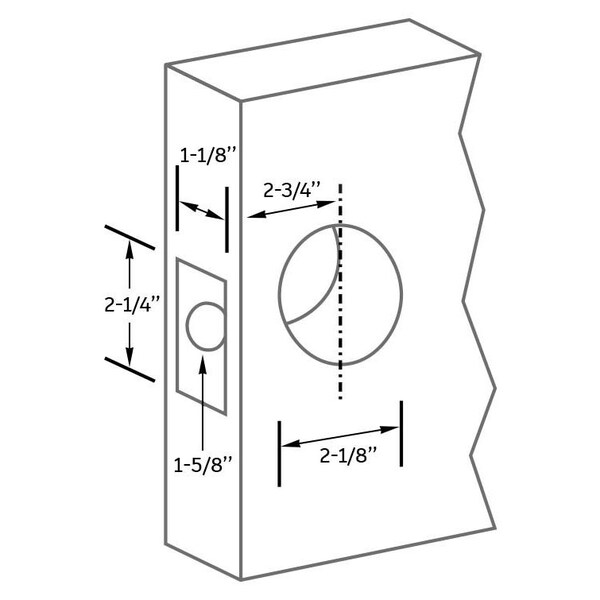 Brushed Chrome Residential Keyed Entry Door Lever